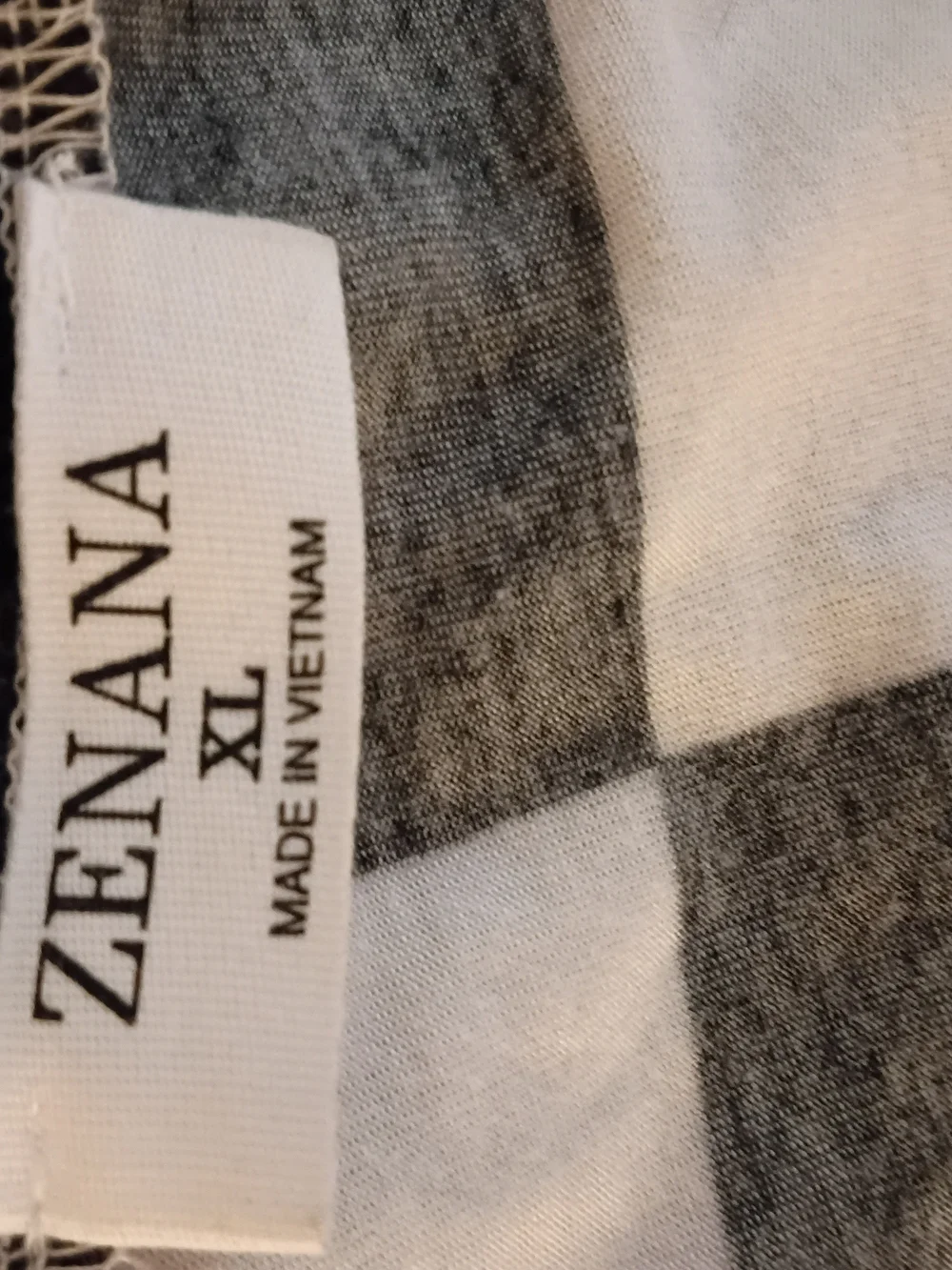 Zenana Outfitters Black & White Checkerboard Open Cardigan